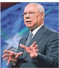  ?? FOTO: AP ?? Colin Powell bei einem Auftritt im Jahr 2006.