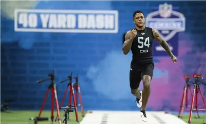  ?? Photograph: Charlie Neibergall/AP ?? The NFL combine is a chance for teams to put players through a series of exercises and interviews.