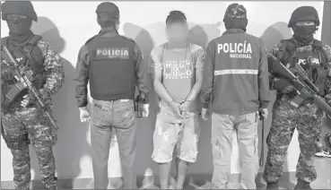  ?? Cortesía ?? La Policía Nacional informó que entre los detenidos está tres considerad­os como cabecillas del grupo delictivo. /
