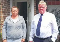  ??  ?? TV bailiff Paul Bohill is supporting tenant Marie Lancaster, who is facing eviction from a private landlord