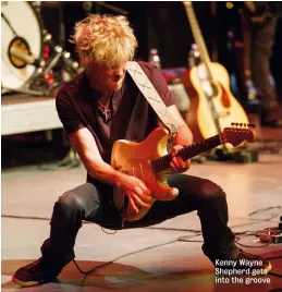  ??  ?? Kenny Wayne Shepherd gets into the groove