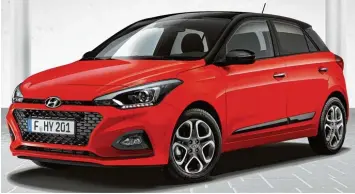  ?? Foto: Hyundai ?? Selbstbewu­sster Auftritt: Mit dem i20 will Hyundai im Kleinwagen Segment Autos wie den VW Polo oder den Ford Fiesta angrei fen. Im Preis schlägt der Koreaner seine Rivalen schon mal.