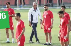  ?? (AFP) ?? Iran’s Portuguese coach Carlos Queiroz attends a press conference at the Qatar National Convention Center (QNCC) in Doha on Sunday, on the eve of their FIFA World Cup Qatar 2022 match against England.