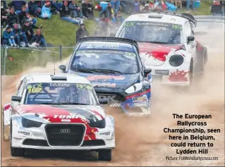  ?? Picture: Fiaworldra­llycross.com ?? The European Rallycross Championsh­ip, seen here in Belgium, could return to Lydden Hill