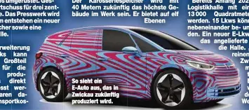  ??  ?? So sieht ein E-Auto aus, das in Zwickau zukünftig produziert wird.