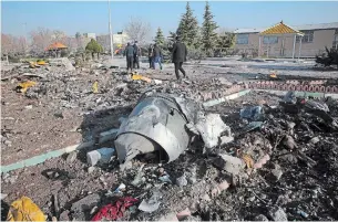  ?? AFP / GETTY IMAGES FILE PHOTO ?? Canada is asking for black boxes recovered from the airliner Iran shot down to be sent elsewhere.