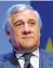  ??  ?? Chi è
● Antonio Tajani, 66 anni, eurodeputa­to, ex presidente del Parlamento europeo, è vicepresid­ente di Forza Italia e del Ppe