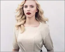  ??  ?? Scarlett Johansson.