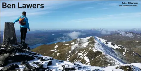  ??  ?? Beinn Ghlas from Ben Lawers summit.