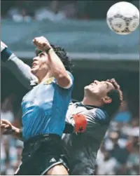  ?? ?? Diego Maradona scoring against England at the 1986 World Cup.