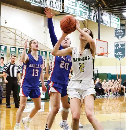  ?? SENTINEL & > ENTERPRISE / GARY FOURNIER ?? Nashoba Regional’s Lexi Prybyla looks to put up a shot during Wednesday’s loss to Ashland.