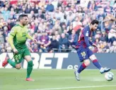  ?? GETTY ?? Leo Messi a segno con il suo magico sinistro