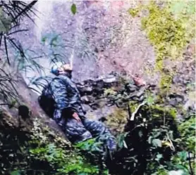  ?? CORTESÍA ?? El OIJ buscó en las faldas del volcán Barva.