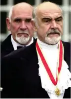  ??  ?? Close: Neil Connery and Sir Sean