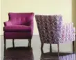  ?? BARRYMORE FURNITURE ?? William chairs in marsala (a soft purple) or prints with attitude.
