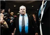  ?? AARON VINCENT ELKAIM/GETTY 2013 ?? The reporter who broke the story about Rob Ford, above, was taken aback when she heard about an upcoming film.