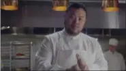  ??  ?? James Beard Award-winning chef David Chang is shown in a scene from “Ugly Delicious.”