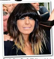  ??  ?? Deeply dippy: Claudia Winkleman’s hair