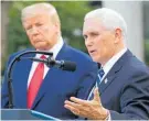  ?? Photo / AP ?? Donald Trump (left) and former vice-president Mike Pence.