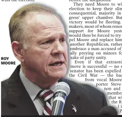  ??  ?? ROY MOORE