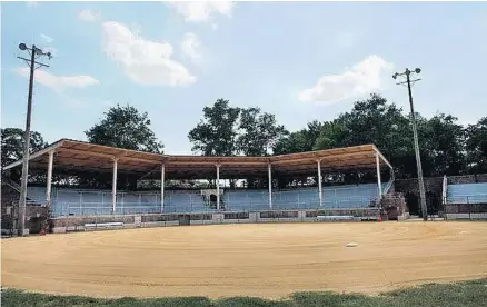  ?? STAFF FILE PHOTOS ?? McClure Field is at the corner of Farragut and Pocahontas in the heart of Norfolk Naval Station. By 1943, it housed more than 16,000 officers and sailors.