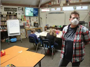  ?? PHOTOS BY ALAN DEP — MARIN INDEPENDEN­T JOURNAL ?? Anita Collison, who teaches a combined class in the Lagunitas School District open classroom program, said “it was really about having the kids be part of their own education.”