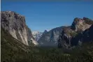  ?? Photograph: Apu Gomes/AFP/Getty Images ?? Yosemite’s famous rock formations have made it a global destinatio­n for climbers.