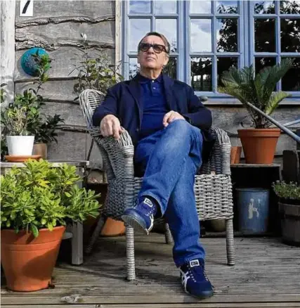  ?? ?? Chris Difford at his home in Sussex, England.