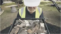  ??  ?? 0 Archeologi­sts have uncovered a treasure trove of items dating back to the 12 century during a dig at the Palace of Holyroodho­use