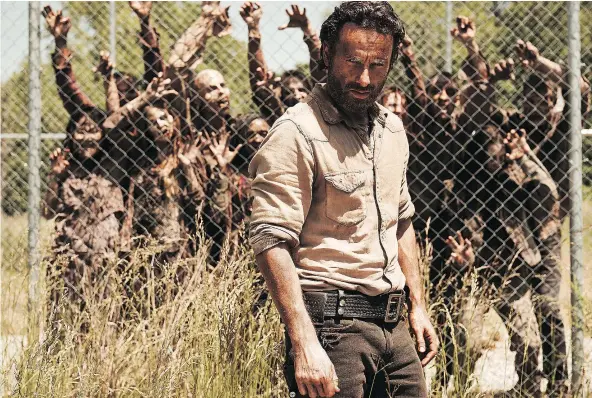  ?? — AMC FILES ?? Shows like The Walking Dead, starring Andrew Lincoln, plague viewers with commitapho­bia and endless PVR-ing.