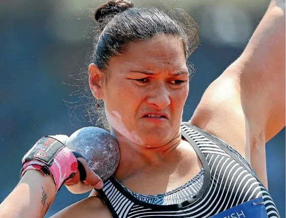  ??  ?? Valerie Adams threw 20.05m to win the women’s shot put event at the Monaco Diamond League meet.