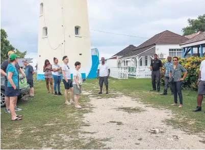  ??  ?? A visit to the Negril Lighthouse.