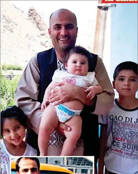  ??  ?? A NEW HOME: Bakhtiar Shoresh with three of his young children