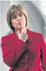  ??  ?? Nicola Sturgeon.