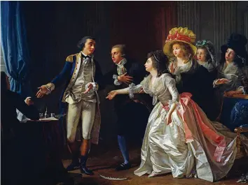  ??  ?? In sickness and in health A bride drops her quill before signing her wedding contract in this 1780 painting. Marriage had traditiona­lly been posited as the cure for many female nervous illnesses, but feminist Mary Wollstonec­raft argued that the opposite was true