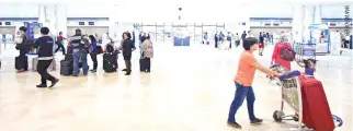  ??  ?? THE CHECK-IN hall of NAIA Terminal 1 in 2015, after being renovated