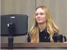 ?? POOL PHOTO BY FRANK DIFIORE ?? Maya Kowalski, 17, took the stand Tuesday to testify about a letter she wrote while at Johns Hopkins All Children’s Hospital in October 2016 during the third day of the civil lawsuit against the hospital.