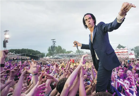  ?? — POSTMEDIA NEWS FILES ?? Nick Cave has led the Bad Seeds from the visceral danger of 1984’s From Her to Eternity to the painfully personal songs on last year’s Skeleton Tree. The new anthology Lovely Creatures surveys the shape-shifting band’s first three decades.