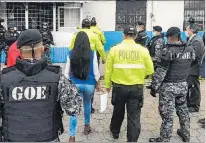  ?? CORTESÍA ?? Control. La policía desplegó a su personal para la votación en cárceles.