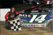  ?? RICK KEPNER - FOR DIGITAL FIRST MEDIA ?? Billy Pauch Jr. won last season’s Thunder on the Hill finale at Grandview Speedway.