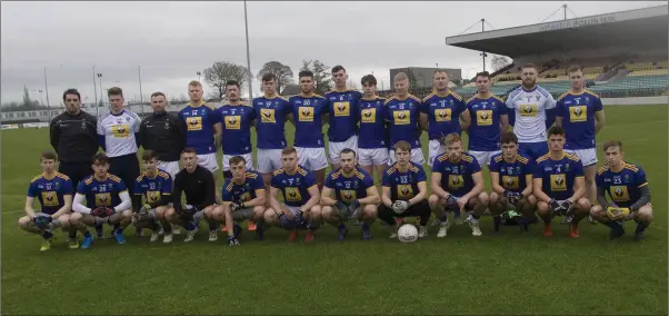  ??  ?? Wicklow, who lost out to Carlow in their O’Byrne Cup opener.