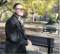  ?? PIERRE OBENDRAUF ?? American Justin Fletcher, on the McGill campus on Tuesday, has applied for permanent residency status in Canada.