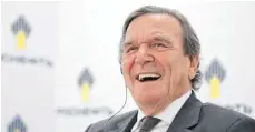  ?? FOTO: DPA ?? Ex-Bundeskanz­ler Gerhard Schröder ist Chefaufseh­er von Rosneft.