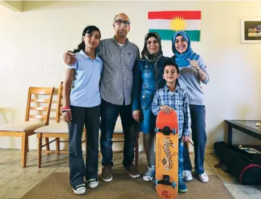  ??  ?? OPEN ARMSRACE: California welcomed more Syrian refugees last year than any other state, people like the family of Ammar Kawkab, which now lives in San Diego.