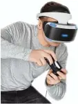  ?? Foto: Sony ?? Freizeit 1: Die VR Brille, hier ein Modell von Sony, zum Spielen.