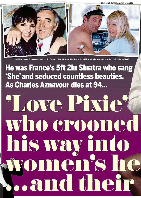 How Love Pixie Aznavour Crooned His Way Into Women S Hearts And Their Beds Pressreader
