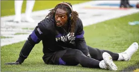  ?? JUSTIN K. ALLER/GETTY IMAGES ?? Matt Judon, in the final year of his $2.59 million rookie deal, says getting his hands on quarterbac­ks is his top priority right now.