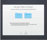  ??  ?? When you use iCloud Drive, the files you save there are copied to the online storage.