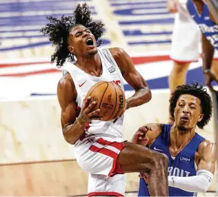 ?? Chase Stevens / Associated Press ?? Jalen Green, the second pick of this year’s NBA draft, showed Rockets faithful why they should be excited for the franchise’s future with his explosive play during the Las Vegas Summer League.
