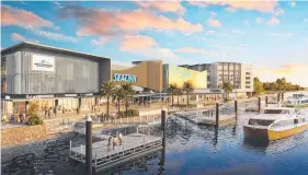  ??  ?? Oh boy! Another game changer with the marine precinct in Townsville. Hopefully it will not end up in the same basket as the boardwalk, lagoon and dare I say it, the bus stop in the mall. How sad are we? CS South Townsville